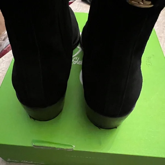 PRELOVED Sam Edelman Bronson Black Suede Women's Boots - Picture 3 of 7